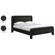 Meridian Furniture Baylor Black Fabric With Interwoven Chenille King Bed