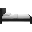 Meridian Furniture Baylor Black Fabric With Interwoven Chenille Queen Bed