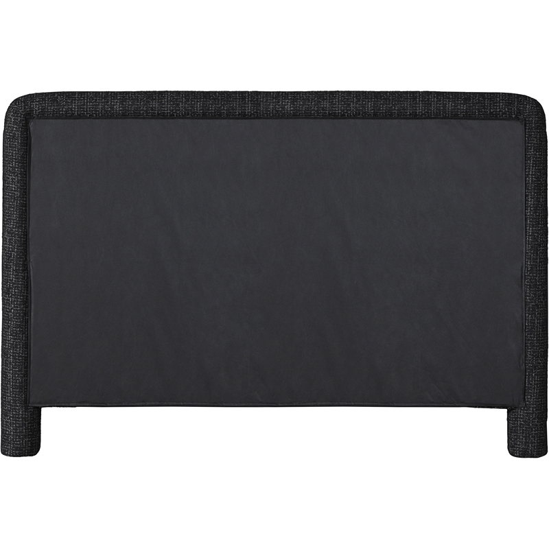 Meridian Furniture Baylor Black Fabric With Interwoven Chenille Queen Bed
