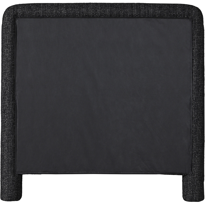 Meridian Furniture Baylor Black Fabric With Interwoven Chenille Twin Bed