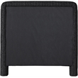 Meridian Furniture Baylor Black Fabric With Interwoven Chenille Twin Bed