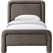 Meridian Furniture Baylor Brown Fabric With Interwoven Chenille Twin Bed