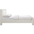 Meridian Furniture Baylor Cream Fabric With Interwoven Chenille Queen Bed
