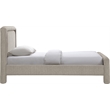 Meridian Furniture Baylor Taupe Fabric With Interwoven Chenille Twin Bed