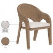 Meridian Furniture Seacrest Natural Water Resistant Fabric Patio Dining Chair