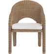 Meridian Furniture Seacrest Natural Water Resistant Fabric Patio Dining Chair