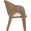 Meridian Furniture Seacrest Natural Water Resistant Fabric Patio Dining Chair