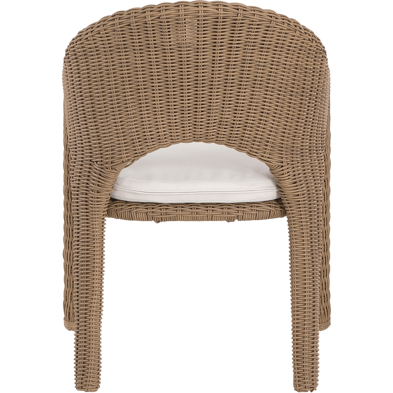Meridian Furniture Seacrest Natural Water Resistant Fabric Patio Dining Chair