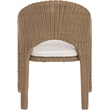 Meridian Furniture Seacrest Natural Water Resistant Fabric Patio Dining Chair