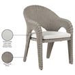 Meridian Furniture Seacrest Taupe Water Resistant Fabric Patio Dining Chair