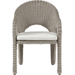 Meridian Furniture Seacrest Taupe Water Resistant Fabric Patio Dining Chair