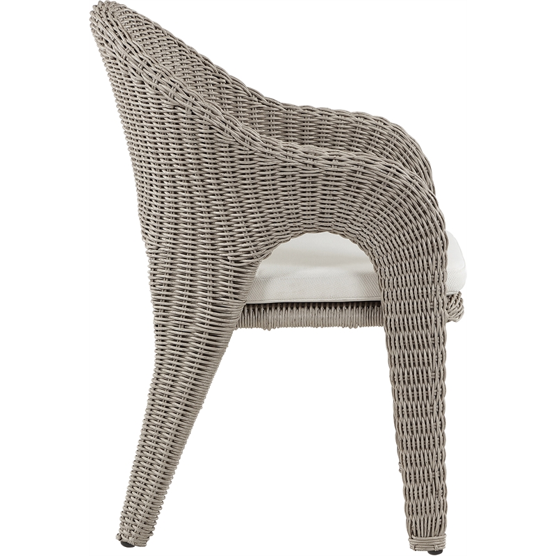 Meridian Furniture Seacrest Taupe Water Resistant Fabric Patio Dining Chair