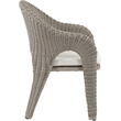 Meridian Furniture Seacrest Taupe Water Resistant Fabric Patio Dining Chair
