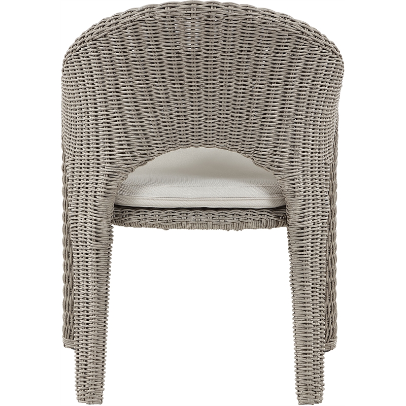 Meridian Furniture Seacrest Taupe Water Resistant Fabric Patio Dining Chair