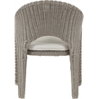 Meridian Furniture Seacrest Taupe Water Resistant Fabric Patio Dining Chair