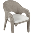Meridian Furniture Seacrest Taupe Water Resistant Fabric Patio Dining Chair