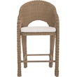 Meridian Furniture Seacrest Natural Water Resistant Fabric Patio Bar Stool