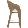 Meridian Furniture Seacrest Natural Water Resistant Fabric Patio Bar Stool
