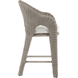 Meridian Furniture Seacrest Taupe Water Resistant Fabric Patio Bar Stool