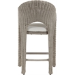 Meridian Furniture Seacrest Taupe Water Resistant Fabric Patio Bar Stool