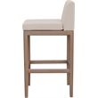 Meridian Furniture Solace Beige Olefin Performance Fabric Patio Bar Stool