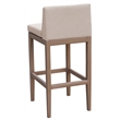 Meridian Furniture Solace Beige Olefin Performance Fabric Patio Bar Stool