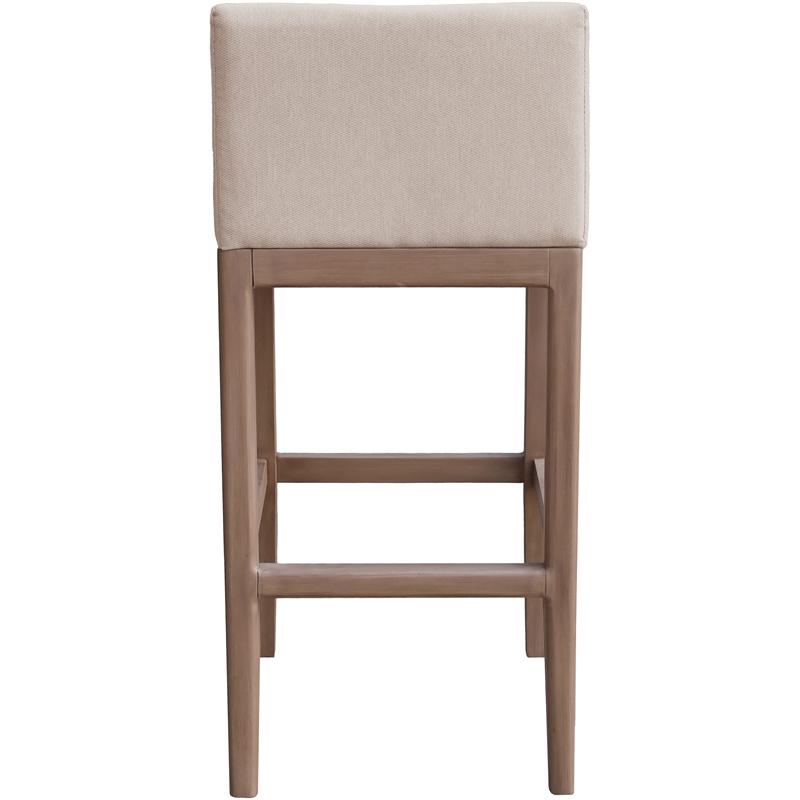 Meridian Furniture Solace Beige Olefin Performance Fabric Patio Bar Stool