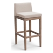 Meridian Furniture Solace Beige Olefin Performance Fabric Patio Bar Stool
