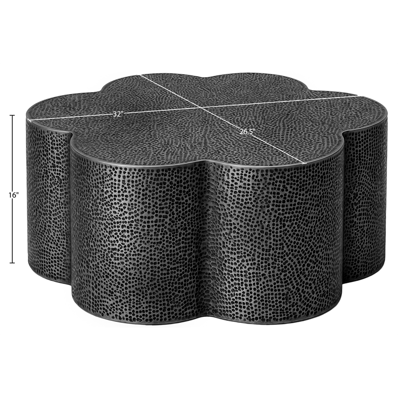 Meridian Furniture Lotus Black Iron Coffee Table