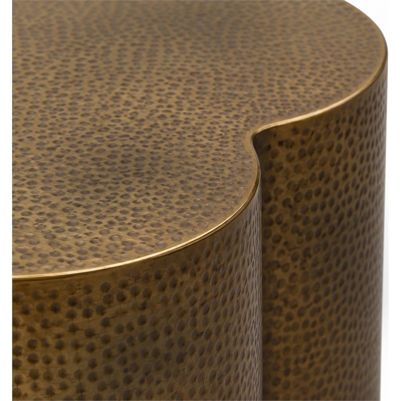 Meridian Furniture Lotus Brass Iron Coffee Table