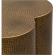 Meridian Furniture Lotus Brass Iron Coffee Table