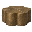 Meridian Furniture Lotus Brass Iron Coffee Table