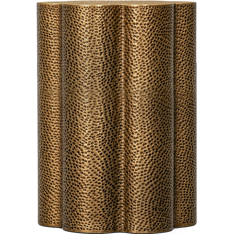 Meridian Furniture Lotus Brass Iron End / Side Table