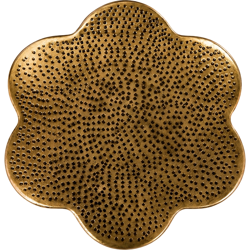 Meridian Furniture Lotus Brass Iron End / Side Table