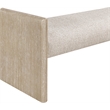 Meridian Furniture Hickory Beige Fabric Upholstered Bench