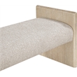 Meridian Furniture Hickory Beige Fabric Upholstered Bench