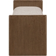 Meridian Furniture Hickory Beige Fabric Upholstered Bench