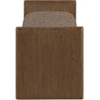 Meridian Furniture Hickory Brown Fabric Upholstered Bench
