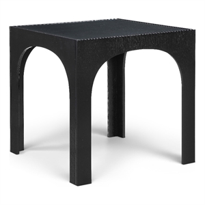 Meridian Furniture Waldorf Black Tempered Glass Top Counter Height Table