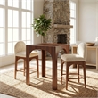 Meridian Furniture Waldorf Brown Tempered Glass Top Counter Height Table