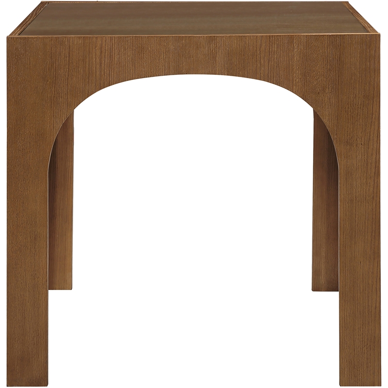 Meridian Furniture Waldorf Brown Tempered Glass Top Counter Height Table