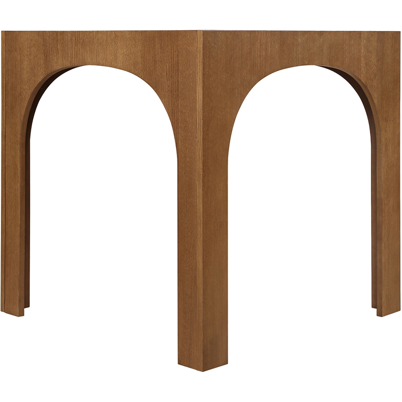 Meridian Furniture Waldorf Brown Tempered Glass Top Counter Height Table