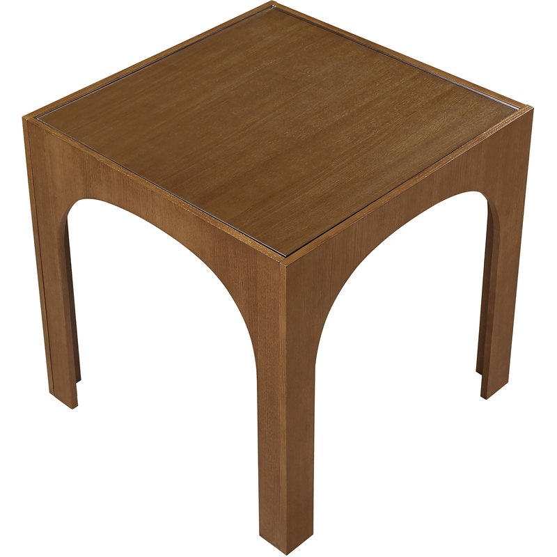 Meridian Furniture Waldorf Brown Tempered Glass Top Counter Height Table