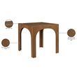 Meridian Furniture Waldorf Brown Tempered Glass Top Counter Height Table