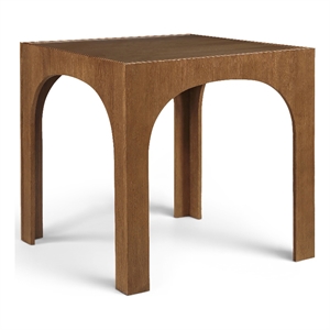 Meridian Furniture Waldorf Brown Tempered Glass Top Counter Height Table