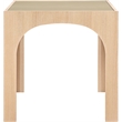 Meridian Furniture Waldorf Natural Tempered Glass Top Counter Height Table