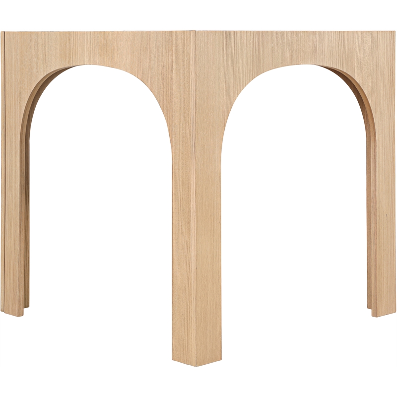 Meridian Furniture Waldorf Natural Tempered Glass Top Counter Height Table