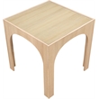 Meridian Furniture Waldorf Natural Tempered Glass Top Counter Height Table