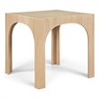 Meridian Furniture Waldorf Natural Tempered Glass Top Counter Height Table