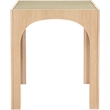 Meridian Furniture Waldorf Natural Tempered Glass Top Bar Height Table